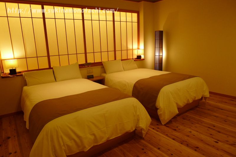 萃 sui-諏訪湖で宿泊した部屋「風露」の寝室